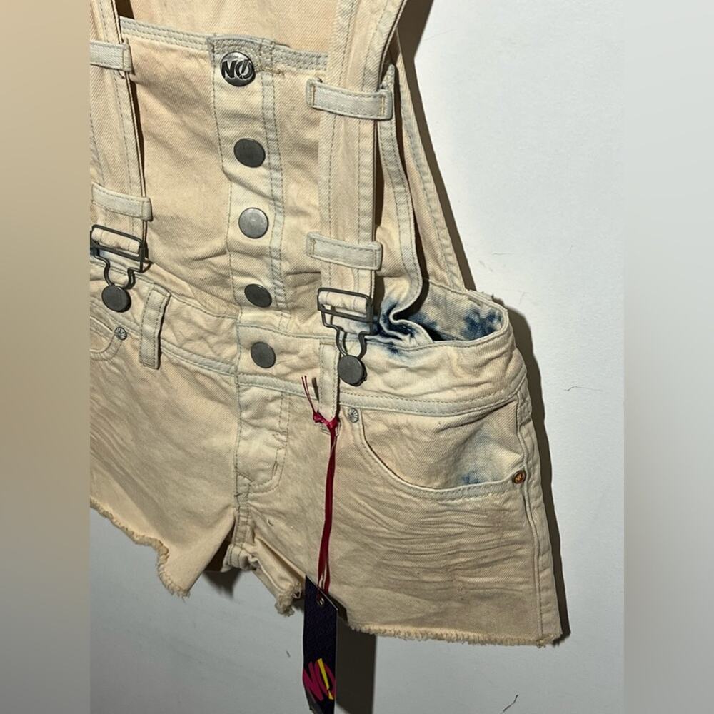 No! Jeans Denim Shortalls S NWT - Picture 2 of 5